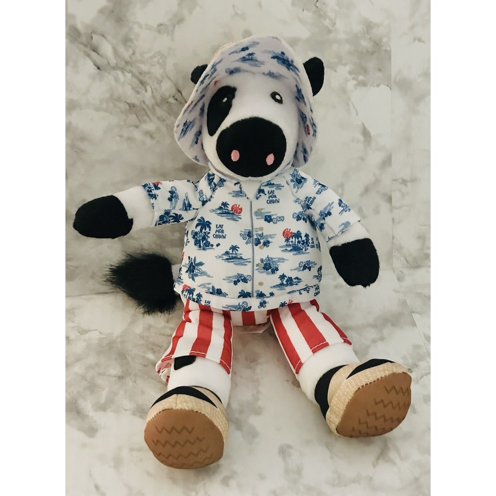 Chick-Fil-A 2025 Summer Cow Eat Mor Chikin Hawaiian Shirt 10" Stuffed Plush